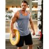 imageCOOFANDY Mens 3 Pack Gym Tank Tops YBack Workout Muscle Tee Training Bodybuilding Fitness Sleeveless T Shirts3 PackblackBlueGrey