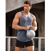 imageCOOFANDY Mens 3 Pack Gym Tank Tops YBack Workout Muscle Tee Training Bodybuilding Fitness Sleeveless T Shirts3 PackblackBlueGrey