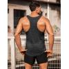 imageCOOFANDY Mens 3 Pack Gym Tank Tops YBack Workout Muscle Tee Training Bodybuilding Fitness Sleeveless T Shirts3 PackblackLight GreyNavy Blue