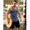 imageCOOFANDY Mens 3 Pack Gym Tank Tops YBack Workout Muscle Tee Training Bodybuilding Fitness Sleeveless T Shirts3 PackblackNavy BlueRoyal Blue