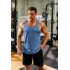imageCOOFANDY Mens 3 Pack Gym Tank Tops YBack Workout Muscle Tee Training Bodybuilding Fitness Sleeveless T Shirts3 PackblackRedNavy Blue