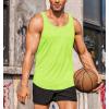 imageCOOFANDY Mens 3 Pack Gym Tank Tops YBack Workout Muscle Tee Training Bodybuilding Fitness Sleeveless T Shirts3 PackgreenOrange RedSky Blue