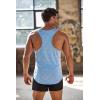 imageCOOFANDY Mens 3 Pack Gym Tank Tops YBack Workout Muscle Tee Training Bodybuilding Fitness Sleeveless T Shirts3 PackgreenOrange RedSky Blue