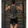 imageCOOFANDY Mens 3 Pack Quick Dry Workout Tank Top Gym Muscle Tee Fitness Bodybuilding Sleeveless T Shirt01blackDark GrayRed