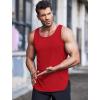 imageCOOFANDY Mens 3 Pack Quick Dry Workout Tank Top Gym Muscle Tee Fitness Bodybuilding Sleeveless T Shirt01blackDark GrayRed