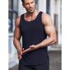 imageCOOFANDY Mens 3 Pack Quick Dry Workout Tank Top Gym Muscle Tee Fitness Bodybuilding Sleeveless T ShirtBlack Navy Blue Blue