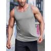 imageCOOFANDY Mens 3 Pack Quick Dry Workout Tank Top Gym Muscle Tee Fitness Bodybuilding Sleeveless T ShirtBlackGray Army Green