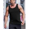 imageCOOFANDY Mens 3 Pack Quick Dry Workout Tank Top Gym Muscle Tee Fitness Bodybuilding Sleeveless T ShirtBlackRedNavy Blue