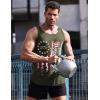 imageCOOFANDY Mens 3 Pack Quick Dry Workout Tank Top Gym Muscle Tee Fitness Bodybuilding Sleeveless T ShirtFlagblackGreen