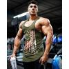 imageCOOFANDY Mens 3 Pack Quick Dry Workout Tank Top Gym Muscle Tee Fitness Bodybuilding Sleeveless T ShirtFlagblackGreen