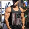 imageCOOFANDY Mens 3 Pack Quick Dry Workout Tank Top Gym Muscle Tee Fitness Bodybuilding Sleeveless T ShirtFlagblackGreen