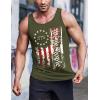 imageCOOFANDY Mens 3 Pack Quick Dry Workout Tank Top Gym Muscle Tee Fitness Bodybuilding Sleeveless T ShirtFlagblackGreen