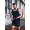 imageCOOFANDY Mens 3 Pack Quick Dry Workout Tank Top Gym Muscle Tee Fitness Bodybuilding Sleeveless T ShirtRoyal BlueDark NavyArmy Green