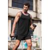 imageCOOFANDY Mens 3 Pack Quick Dry Workout Tank Top Gym Muscle Tee Fitness Bodybuilding Sleeveless T ShirtStripe BlackWhiteGrey