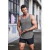 imageCOOFANDY Mens 3 Pack Quick Dry Workout Tank Top Gym Muscle Tee Fitness Bodybuilding Sleeveless T ShirtStripe BlackWhiteGrey