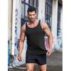 imageCOOFANDY Mens 3 Pack Quick Dry Workout Tank Top Gym Muscle Tee Fitness Bodybuilding Sleeveless T ShirtStripe BlackWhiteGrey