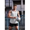 imageCOOFANDY Mens 3 Pack Quick Dry Workout Tank Top Gym Muscle Tee Fitness Bodybuilding Sleeveless T ShirtStripe BlackWhiteGrey