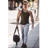 imageCOOFANDY Mens 3 Pack Tank Tops Cotton Performance Sleeveless Casual Classic T ShirtsBlackNave BlueArmy Green