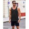 imageCOOFANDY Mens 3 Pack Tank Tops Cotton Performance Sleeveless Casual Classic T ShirtsBlackbluered