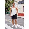 imageCOOFANDY Mens 3 Pack Tank Tops Cotton Performance Sleeveless Casual Classic T ShirtsBlackwhitered