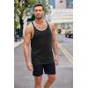 imageCOOFANDY Mens 3 Pack Tank Tops Cotton Performance Sleeveless Casual Classic T ShirtsBlackwhitered