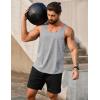 imageCOOFANDY Mens 3 Pack Tank Tops Gym Workout Shirt YBack Sleeveless Muscle Fitness Bodybuilding Tank Shirts01blackWhiteGray