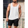 imageCOOFANDY Mens 3 Pack Tank Tops Gym Workout Shirt YBack Sleeveless Muscle Fitness Bodybuilding Tank Shirts01blackWhiteGray