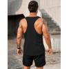 imageCOOFANDY Mens 3 Pack Tank Tops Gym Workout Shirt YBack Sleeveless Muscle Fitness Bodybuilding Tank ShirtsBlackBlackBlack