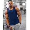 imageCOOFANDY Mens 3 Pack Tank Tops Gym Workout Shirt YBack Sleeveless Muscle Fitness Bodybuilding Tank ShirtsBlackNavyMedium Gray