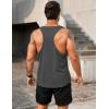 imageCOOFANDY Mens 3 Pack Tank Tops Gym Workout Shirt YBack Sleeveless Muscle Fitness Bodybuilding Tank ShirtsBlackRedDark Gray
