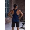 imageCOOFANDY Mens 3 Pack Tank Tops Gym Workout Shirt YBack Sleeveless Muscle Fitness Bodybuilding Tank ShirtsNavyRedYellow