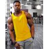 imageCOOFANDY Mens 3 Pack Tank Tops Gym Workout Shirt YBack Sleeveless Muscle Fitness Bodybuilding Tank ShirtsNavyRedYellow