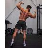 imageCOOFANDY Mens 3 Pack Workout Gym Shorts Mesh Athletic Shorts Lightweight Bodybuilding Training Short Pants with PocketsBlack  Army Green  Navy Blue