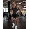 imageCOOFANDY Mens 3 Pack Workout Gym Shorts Mesh Athletic Shorts Lightweight Bodybuilding Training Short Pants with PocketsBlack  Army Green  Orange