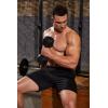 imageCOOFANDY Mens 3 Pack Workout Gym Shorts Mesh Athletic Shorts Lightweight Bodybuilding Training Short Pants with PocketsBlack  Gray  Khaki