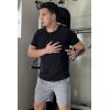 imageCOOFANDY Mens 3 Pack Workout Gym Shorts Mesh Athletic Shorts Lightweight Bodybuilding Training Short Pants with PocketsBlack  White StripeNavy BlueGrey