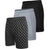 imageCOOFANDY Mens 3 Pack Workout Gym Shorts Mesh Athletic Shorts Lightweight Bodybuilding Training Short Pants with PocketsBlack Plaid Black  Grey