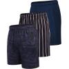 imageCOOFANDY Mens 3 Pack Workout Gym Shorts Mesh Athletic Shorts Lightweight Bodybuilding Training Short Pants with PocketsBlack Stripe  Navy Blue  Black