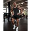 imageCOOFANDY Mens 3 Pack Workout Gym Shorts Mesh Athletic Shorts Lightweight Bodybuilding Training Short Pants with PocketsBlue  Black  Gray