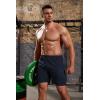 imageCOOFANDY Mens 3 Pack Workout Gym Shorts Mesh Athletic Shorts Lightweight Bodybuilding Training Short Pants with PocketsCamo  Khaki  Navy Blue