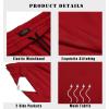 imageCOOFANDY Mens 3 Pack Workout Gym Shorts Mesh Athletic Shorts Lightweight Bodybuilding Training Short Pants with PocketsRed  Grey  Black