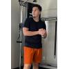 imageCOOFANDY Mens 3 Pack Workout Gym Shorts Mesh Athletic Shorts Lightweight Bodybuilding Training Short Pants with PocketsYellowOrangeArmy Green