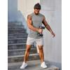 imageCOOFANDY Mens 3 Pack Workout Tank Tops Gym Muscle Tee Bodybuilding Fitness Sleeveless T Shirts01blackMedium GreyArmy Green