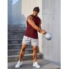 imageCOOFANDY Mens 3 Pack Workout Tank Tops Gym Muscle Tee Bodybuilding Fitness Sleeveless T ShirtsBlackLight GreyWine Red