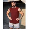imageCOOFANDY Mens 3 Pack Workout Tank Tops Gym Muscle Tee Bodybuilding Fitness Sleeveless T ShirtsBlackLight GreyWine Red