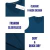 imageCOOFANDY Mens 3 Pack Workout Tank Tops Gym Sleeveless Shirts V Neck Bodybuilding Muscle Tee Shirt01blueDark GreyBlack