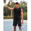 imageCOOFANDY Mens 3 Pack Workout Tank Tops Gym Sleeveless Shirts V Neck Bodybuilding Muscle Tee Shirt01blueDark GreyBlack