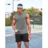 imageCOOFANDY Mens 3 Pack Workout Tank Tops Gym Sleeveless Shirts V Neck Bodybuilding Muscle Tee Shirt02light GreyNavy BlueBlack