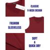 imageCOOFANDY Mens 3 Pack Workout Tank Tops Gym Sleeveless Shirts V Neck Bodybuilding Muscle Tee Shirt03wine RedRoyal BlueBlack