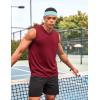 imageCOOFANDY Mens 3 Pack Workout Tank Tops Gym Sleeveless Shirts V Neck Bodybuilding Muscle Tee Shirt03wine RedRoyal BlueBlack